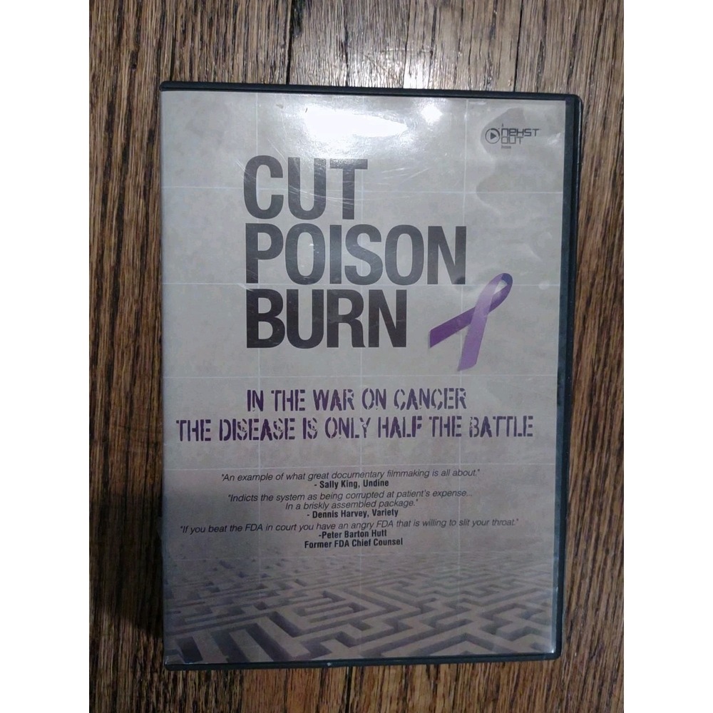 Cut Poison Burn DVD 2011 Documentary Cancer‎ Treatment Medical Freedom Film